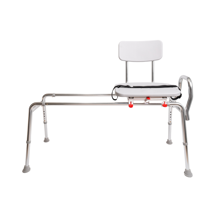 Eagle Health Supplies Sliding Tub Transfer Bench with Swivel Seat, Extra Long, (77692)