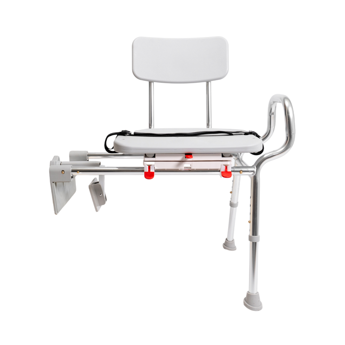 Eagle Health Supplies Tub-Mount Sliding Tub Transfer Bench with Swivel Seat (77762)
