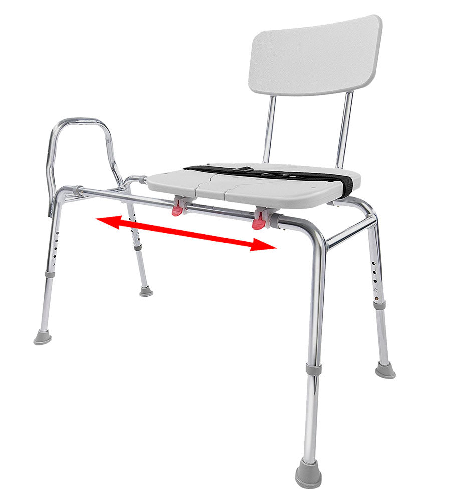 77311 - Sliding Transfer Bench with Cut-Out (Regular) - Eagle Health Supplies