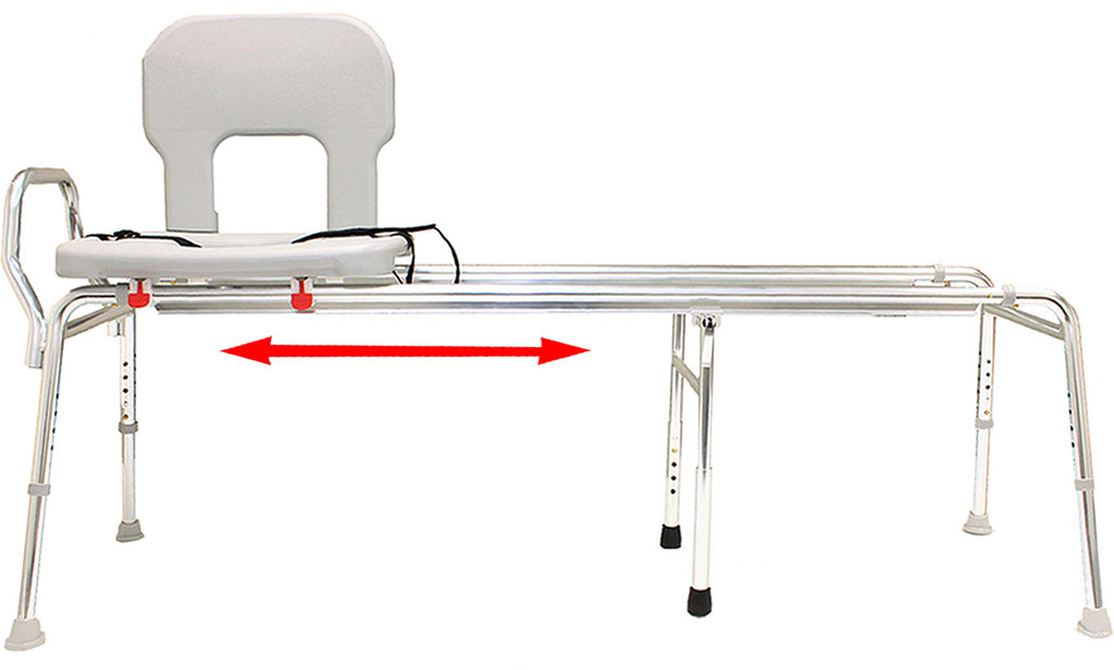 77963 - Toilet-to-Tub Sliding Transfer Bench (Long) - Eagle Health Supplies