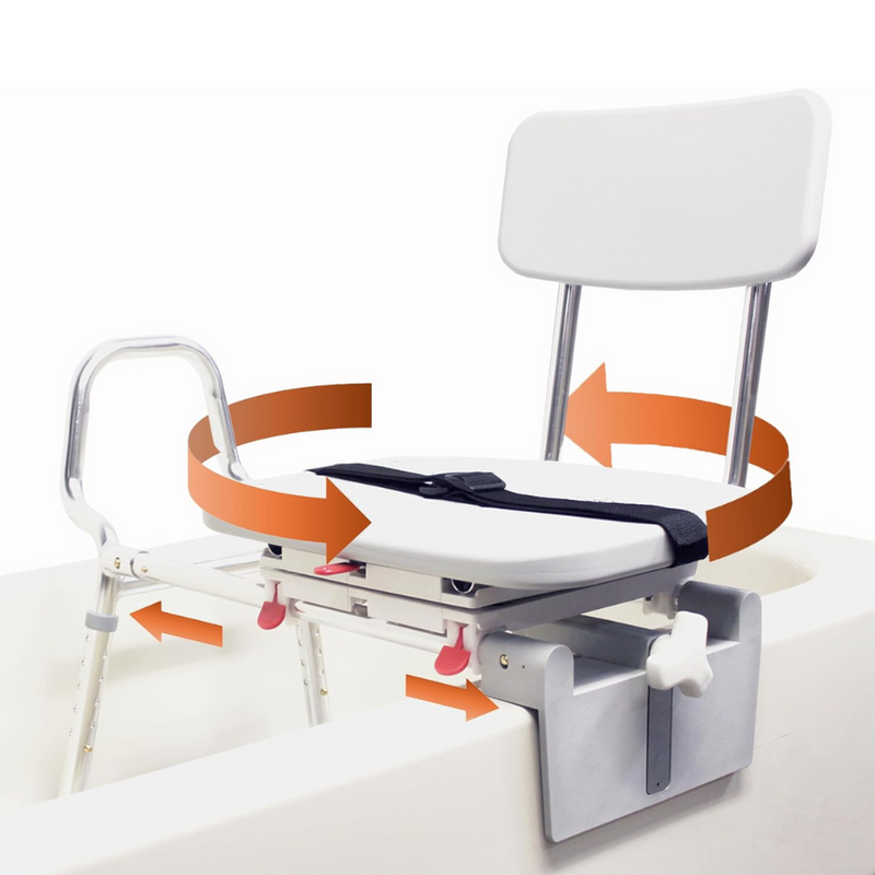 Tub-Mount Swivel Sliding Transfer Benches