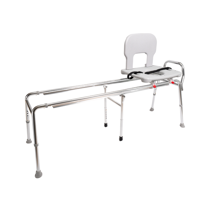 Eagle Health Supplies Toilet-to-Tub Sliding Tub Transfer Bench, Extra Long, (77993)