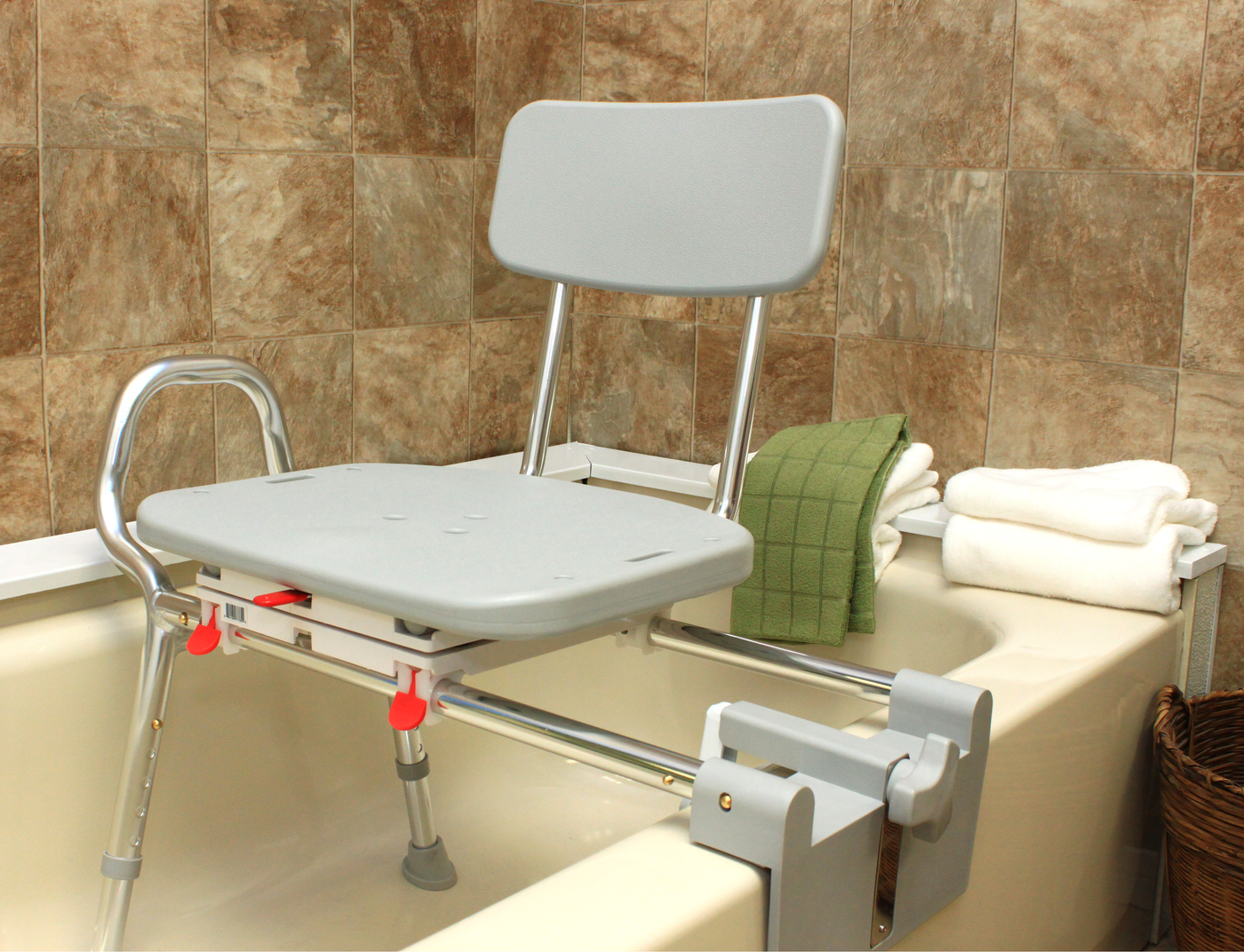 77762 Tub Mount Swivel Sliding Transfer Bench Eagle Health Supplies