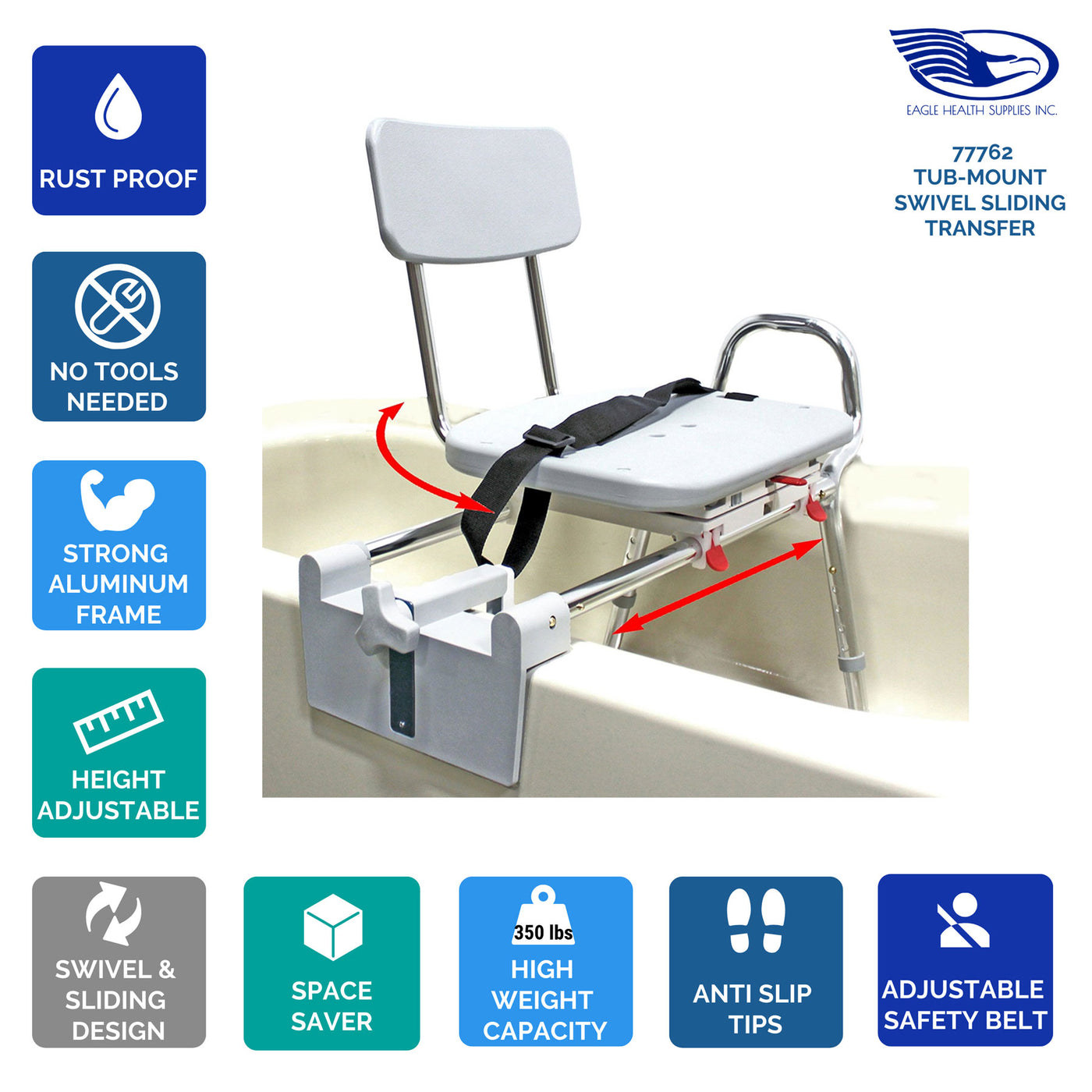 Swivel sliding bath best sale chair
